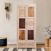 Manella Handcarved 2 Door Wardrobe - Fabuliv